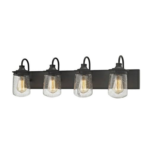 ELK Lighting Hame Vanity Lamp, Bronze/Clear Seedy Glass