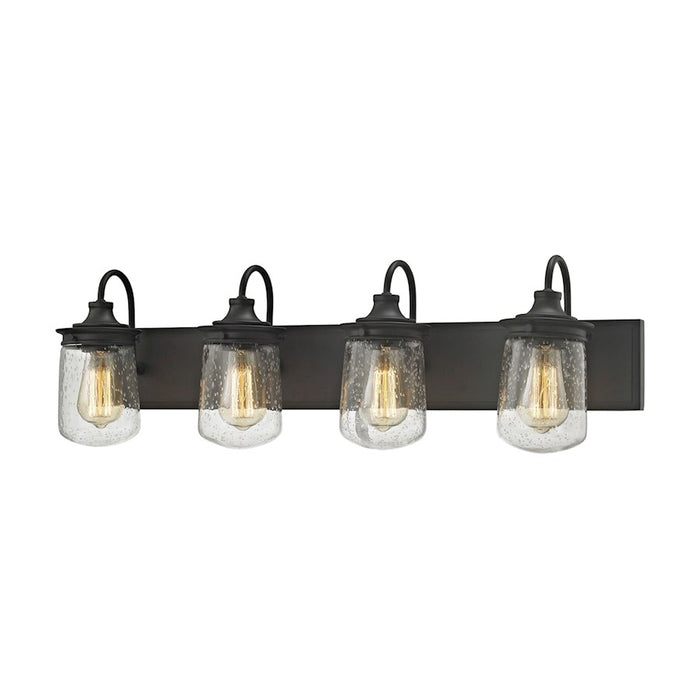 ELK Lighting Hame Vanity Lamp, Bronze/Clear Seedy Glass