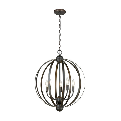 ELK Lighting Duvoux Chandelier, Oil Rubbed Bronze