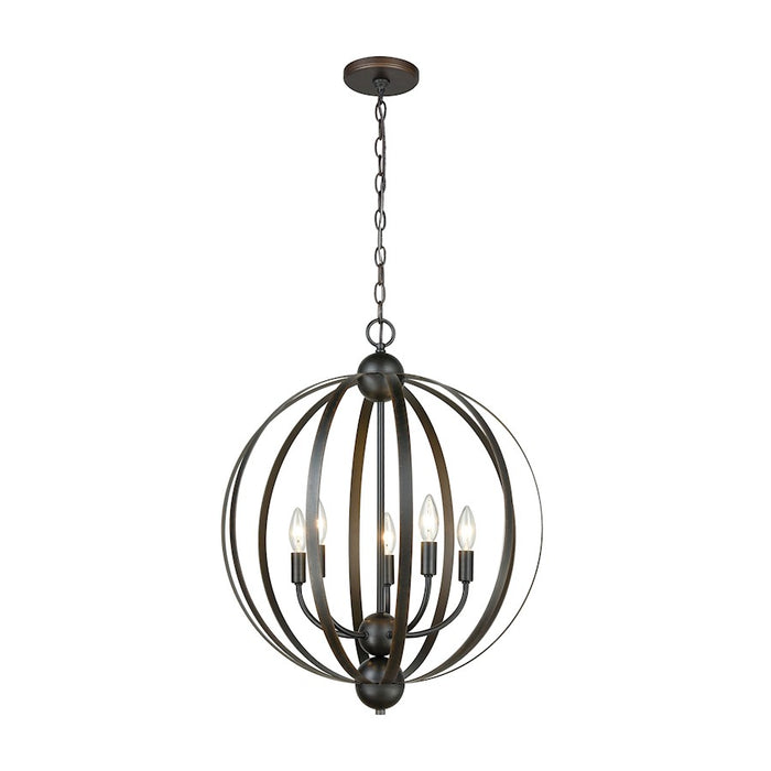 ELK Lighting Duvoux Chandelier, Oil Rubbed Bronze