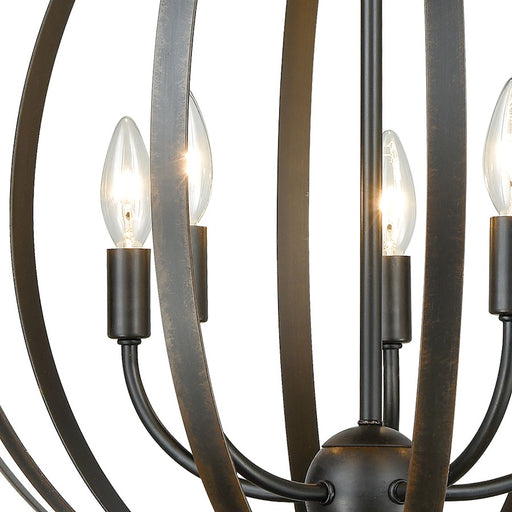 ELK Lighting Duvoux Chandelier, Oil Rubbed Bronze