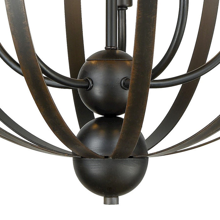 ELK Lighting Duvoux Chandelier, Oil Rubbed Bronze