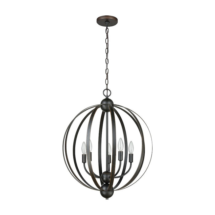 ELK Lighting Duvoux Chandelier, Oil Rubbed Bronze