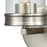 ELK Lighting Leland 1-Light Wall Sconce, Nickel/Clear Blown Glass