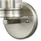 ELK Lighting Leland 1-Light Wall Sconce, Nickel/Clear Blown Glass