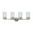 ELK Lighting Leland Vanity Lamp, Nickel/Clear Blown Glass