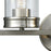 ELK Lighting Leland Vanity Lamp, Nickel/Clear Blown Glass