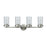 ELK Lighting Leland Vanity Lamp, Nickel/Clear Blown Glass