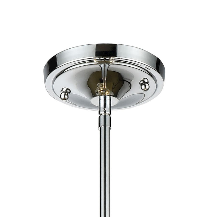 ELK Lighting Beaumont 6-Light Linear Chandelier, Chrome/Clear Crystal