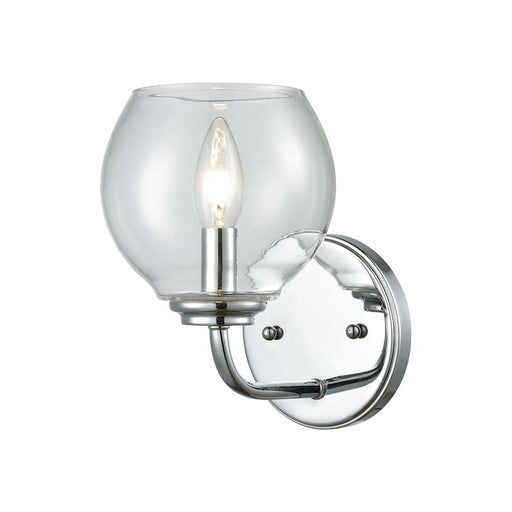 ELK Lighting Emory Wall Sconce Lamp, Chrome/Clear Blown Glass