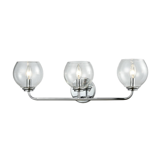 ELK Lighting Emory Vanity Lamp, Chrome/Clear Blown Glass