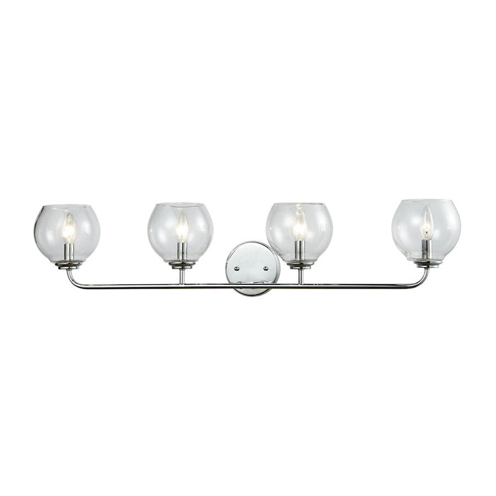 ELK Lighting Emory Vanity Lamp, Chrome/Clear Blown Glass