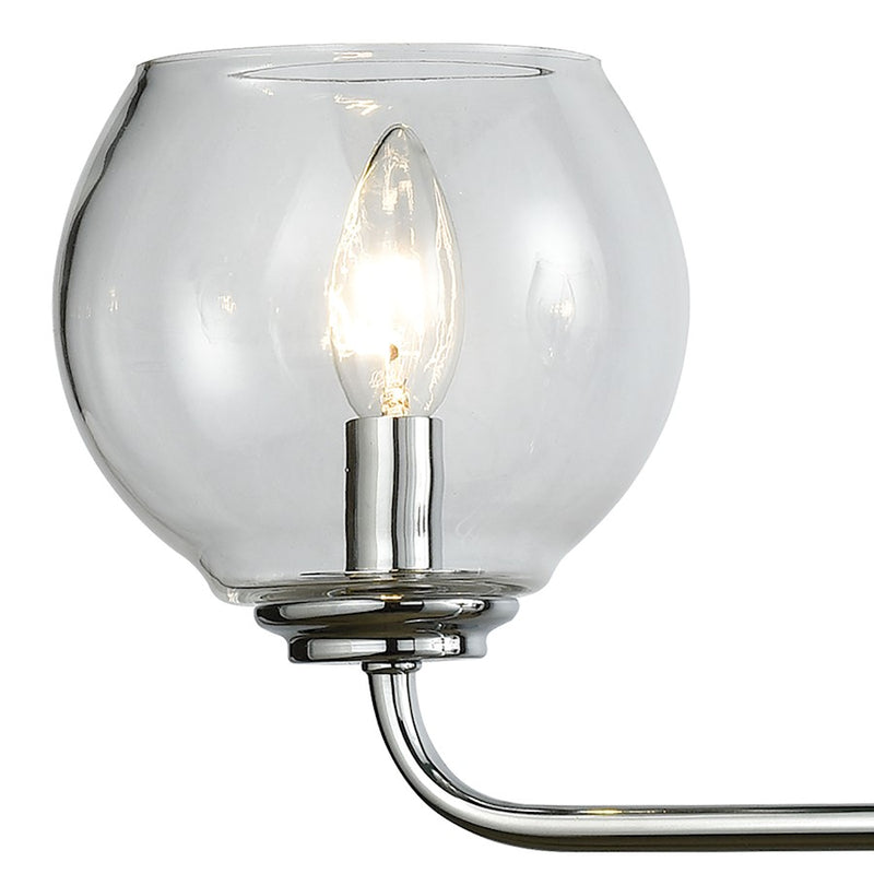 ELK Lighting Emory Vanity Lamp, Chrome/Clear Blown Glass