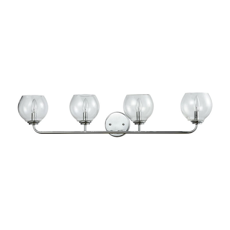ELK Lighting Emory Vanity Lamp, Chrome/Clear Blown Glass