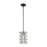ELK Lighting Dayton 1-Light Mini Pendant, Bronze & Brass/Wire Cage