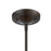 ELK Lighting Dayton 1-Light Mini Pendant, Bronze & Brass/Wire Cage