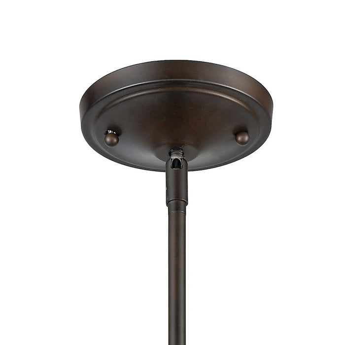 ELK Lighting Dayton 1-Light Mini Pendant, Bronze & Brass/Wire Cage