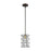 ELK Lighting Dayton 1-Light Mini Pendant, Bronze & Brass/Wire Cage