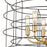 ELK Lighting Dayton 6-Light Chandelier, Bronze & Satin Brass/Wire Cage