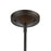 ELK Lighting Dayton 6-Light Chandelier, Bronze & Satin Brass/Wire Cage