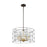 ELK Lighting Dayton 6-Light Chandelier, Bronze & Satin Brass/Wire Cage