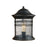 ELK Lighting Madison 1-Light Outdoor Post Lantern, Matte Black