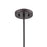ELK Lighting Mickley 1-Light Mini Pendant, Bronze/Clear