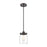 ELK Lighting Mason 1-Light Mini Pendant, Oil Rubbed Bronze/Clear Glass
