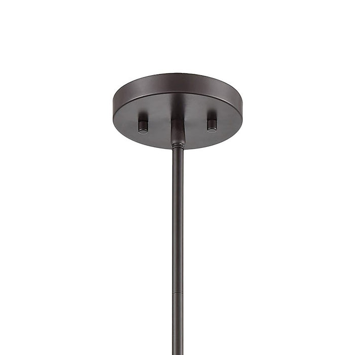ELK Lighting Mason 1-Light Mini Pendant, Oil Rubbed Bronze/Clear Glass
