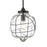 ELK Lighting Adorn 1-Light Mini Pendant, Bronze/Clear Seedy Glass
