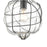 ELK Lighting Adorn 1-Light Mini Pendant, Bronze/Clear Seedy Glass
