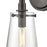 ELK Lighting Beaker 1-Light Sconce, Oil Rubbed Bronze/Clear Glass