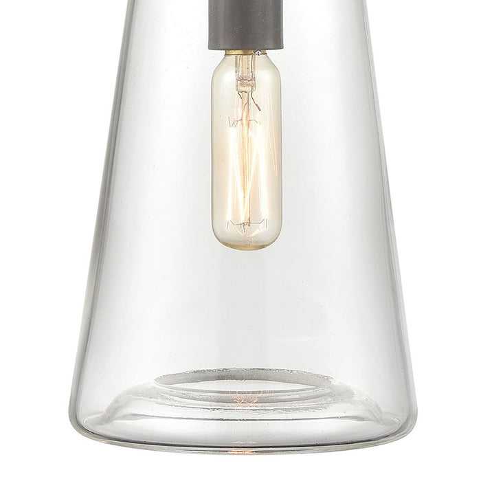 ELK Lighting Beaker 1-Light Sconce, Oil Rubbed Bronze/Clear Glass