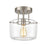 ELK Lighting Jake 1-Light Semi Flush Mount, Seedy Glass