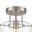 ELK Lighting Jake 1-Light Semi Flush Mount, Seedy Glass