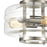 ELK Lighting Rover 2-Light Semi Flush Mount, Clear Glass