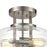 ELK Lighting Rover 2-Light Semi Flush Mount, Clear Glass