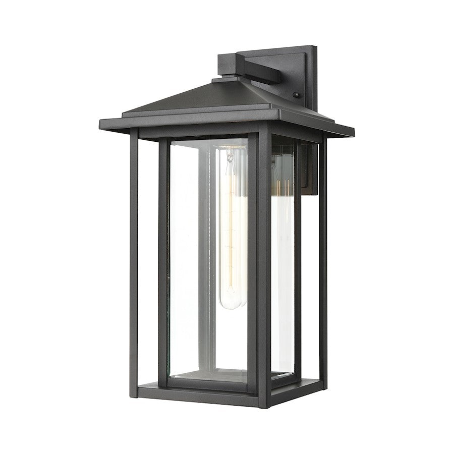 ELK Lighting Solitude- 1-Light Sconce, Matte Black/Clear Glass