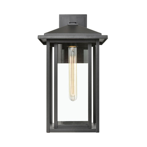 ELK Lighting Solitude- 1-Light Sconce, Matte Black/Clear Glass