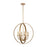 ELK Lighting Erindale 4 Light Chandelier, Natural Brass