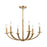 ELK Lighting Erindale Chandelier, Natural Brass