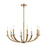 ELK Lighting Erindale 8-Light Chandelier, Natural Brass