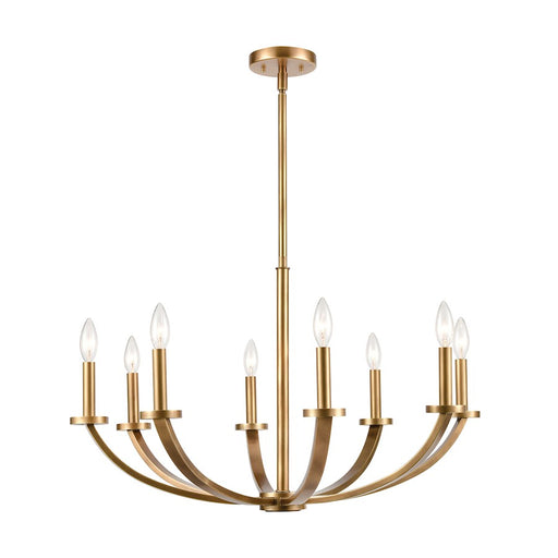 ELK Lighting Erindale 8-Light Chandelier, Natural Brass