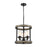 ELK Lighting Beaufort 3-Light Pendant, Iron/Graywood/Seedy