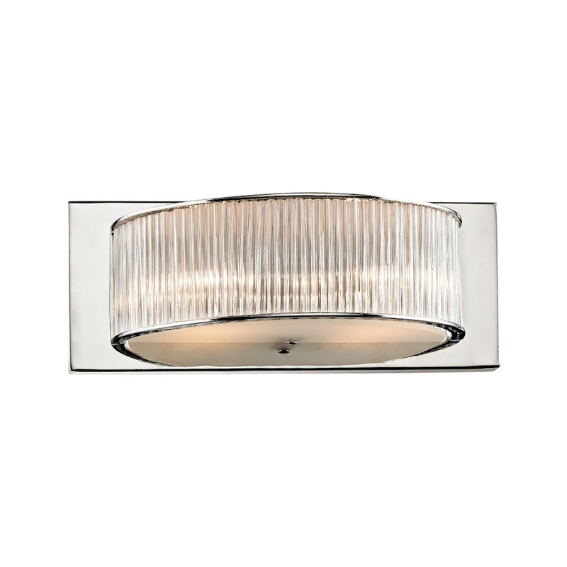 ELK Lighting Braxton 2-Light Vanity Sconce, Chrome/Crystal Rods