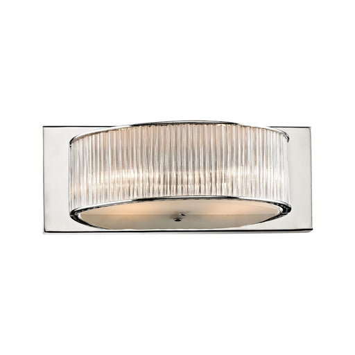 ELK Lighting Braxton 2-Light Vanity Sconce, Chrome/Crystal Rods