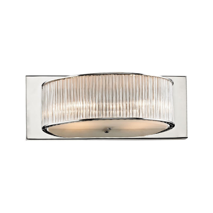 ELK Lighting Braxton 2-Light Vanity Sconce, Chrome/Crystal Rods