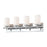 ELK Lighting Barro Lamp, Chrome/White Opal Glass