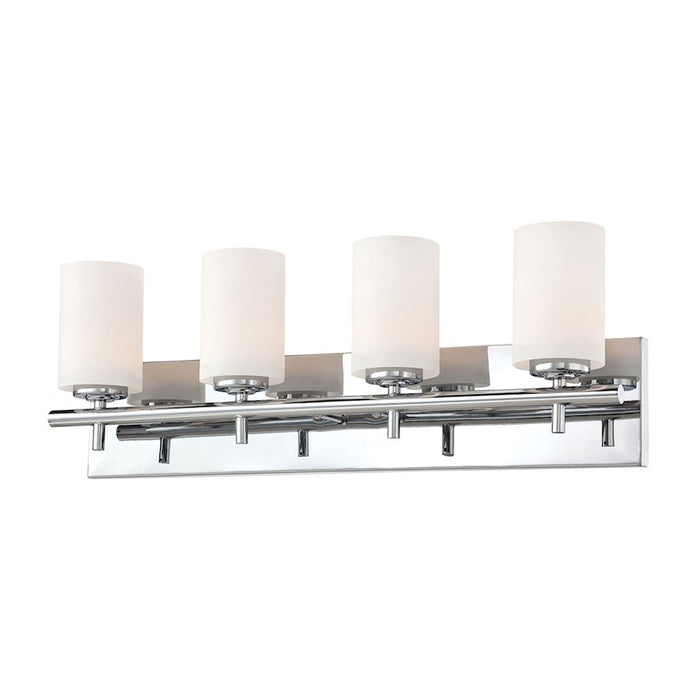 ELK Lighting Barro Lamp, Chrome/White Opal Glass