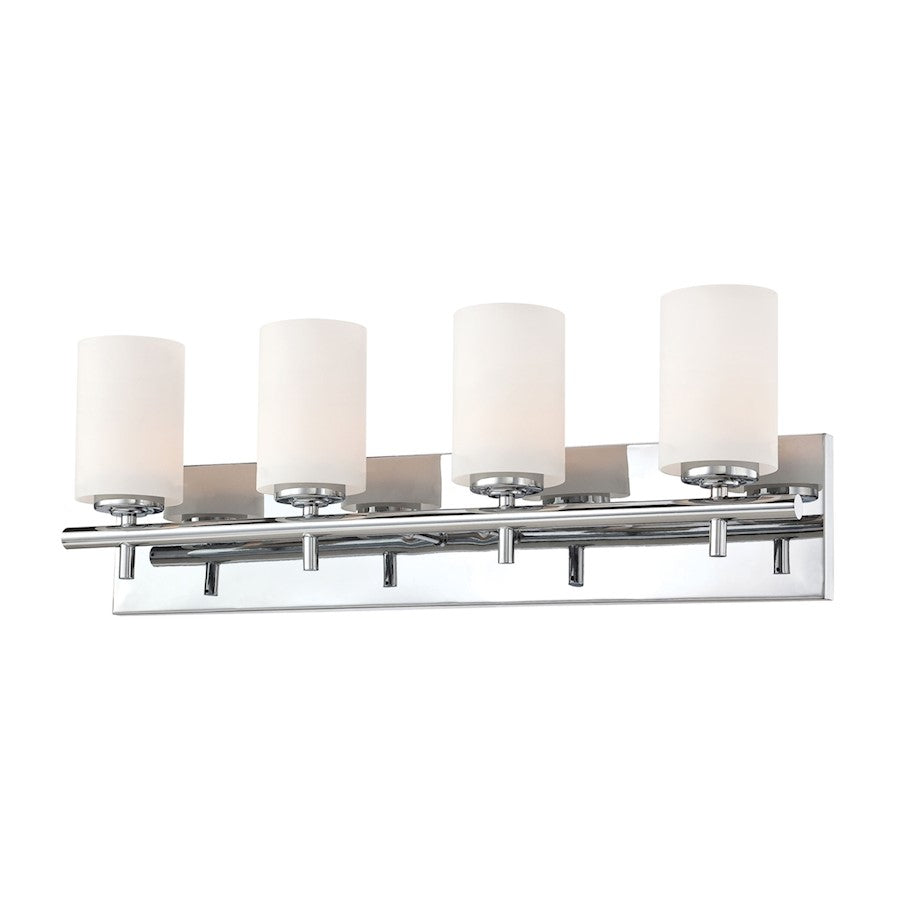 ELK Lighting Barro Lamp, Chrome/White Opal Glass